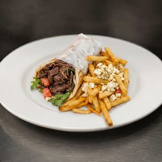 SLOW-ROASTED LAMB PITA